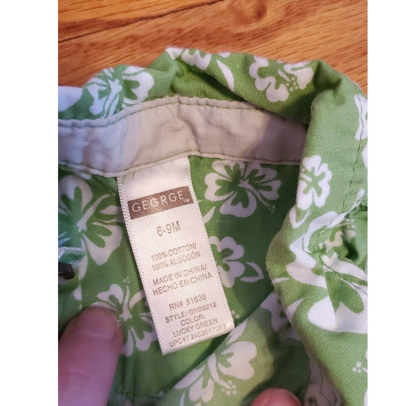 Bundle of Boys Cotton Shirts Size 6-9 Months Greendog Place 1989 George - Picture 12 of 12